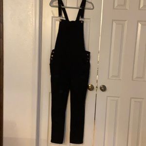 Black overalls